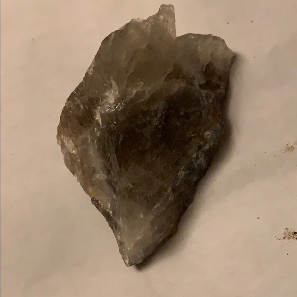 Smoky quartz with clear quartz